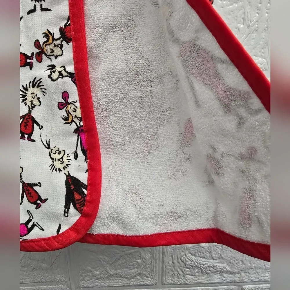 Nwt The Grinch Christmas Wreath Kitchen Hand Towel
